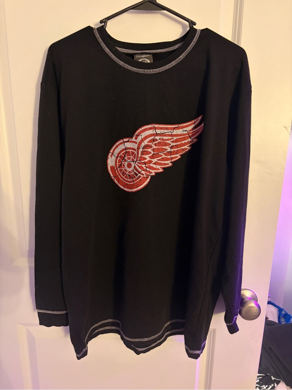 Unbranded Black Long Sleeve Tee with Red Wing Graphic